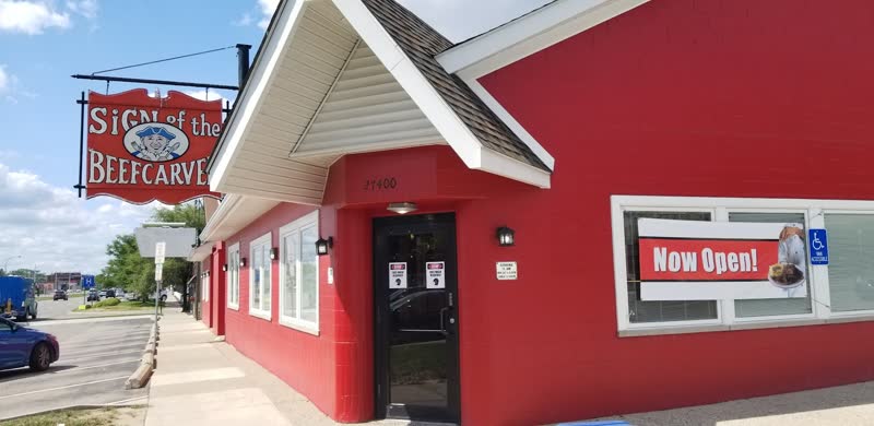Sign of the Beefcarver in Royal Oak
